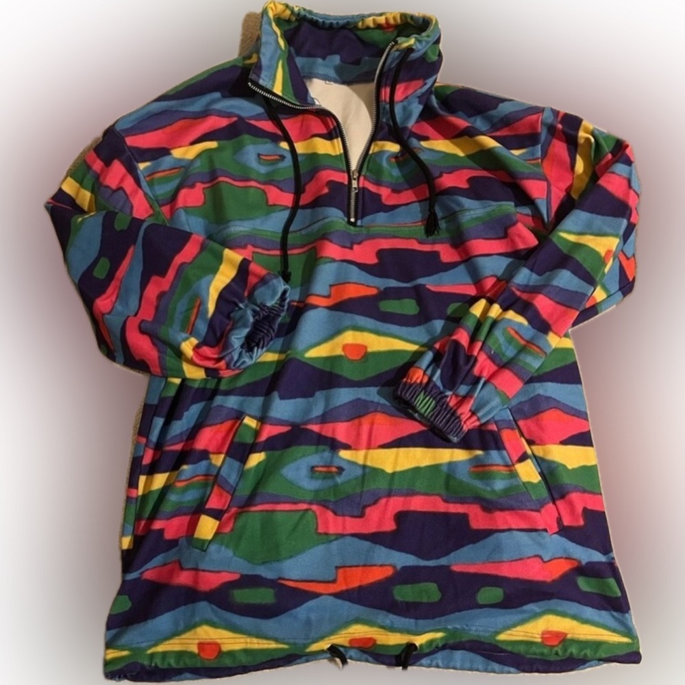 Womens Oversized Colorful Pullover